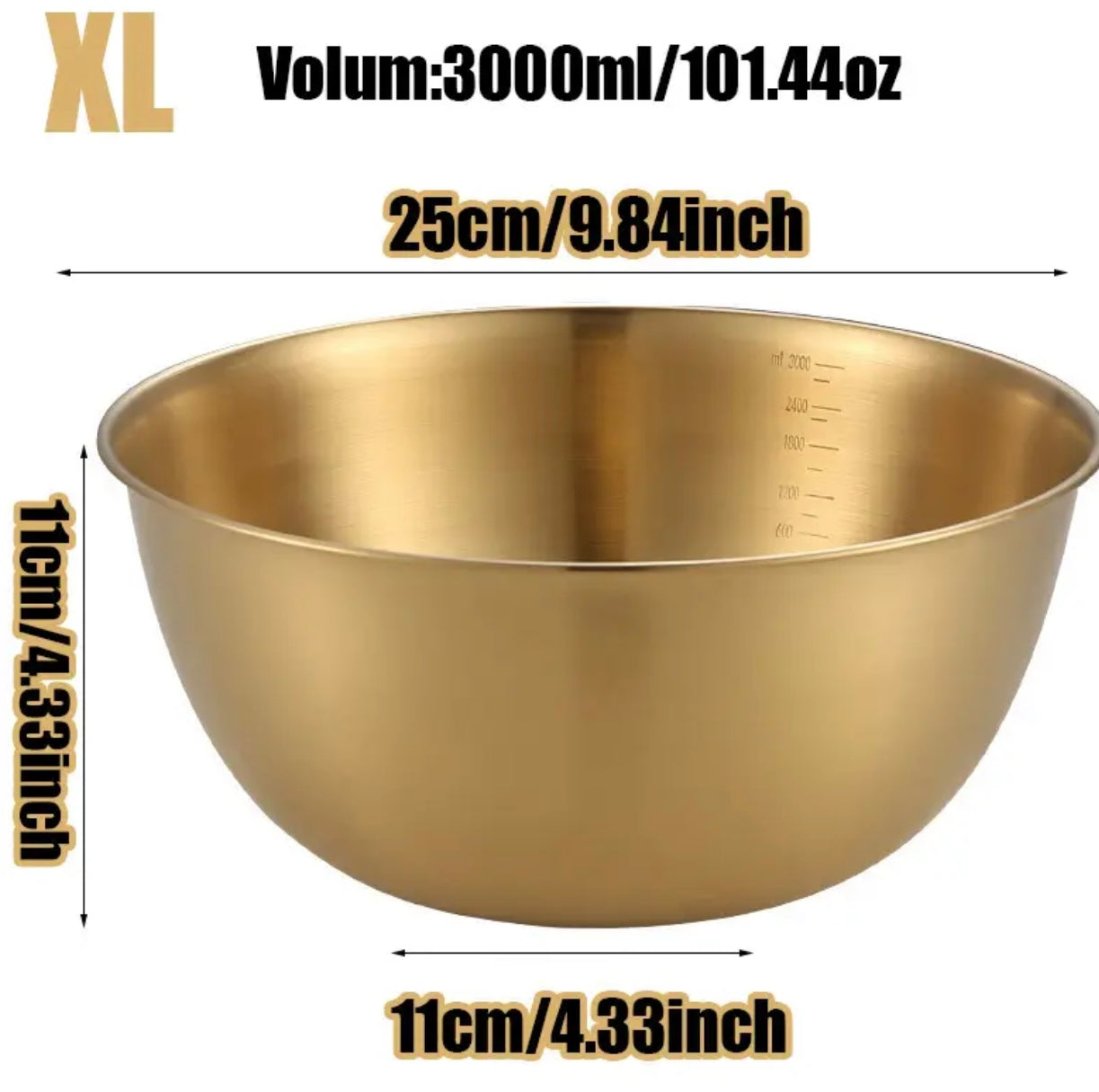 Set of 3 kitchen bowls set