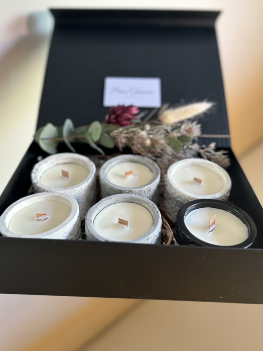 Luxury 6 Candle Gift Box – Strongest Scented Ceramic Jar Candles