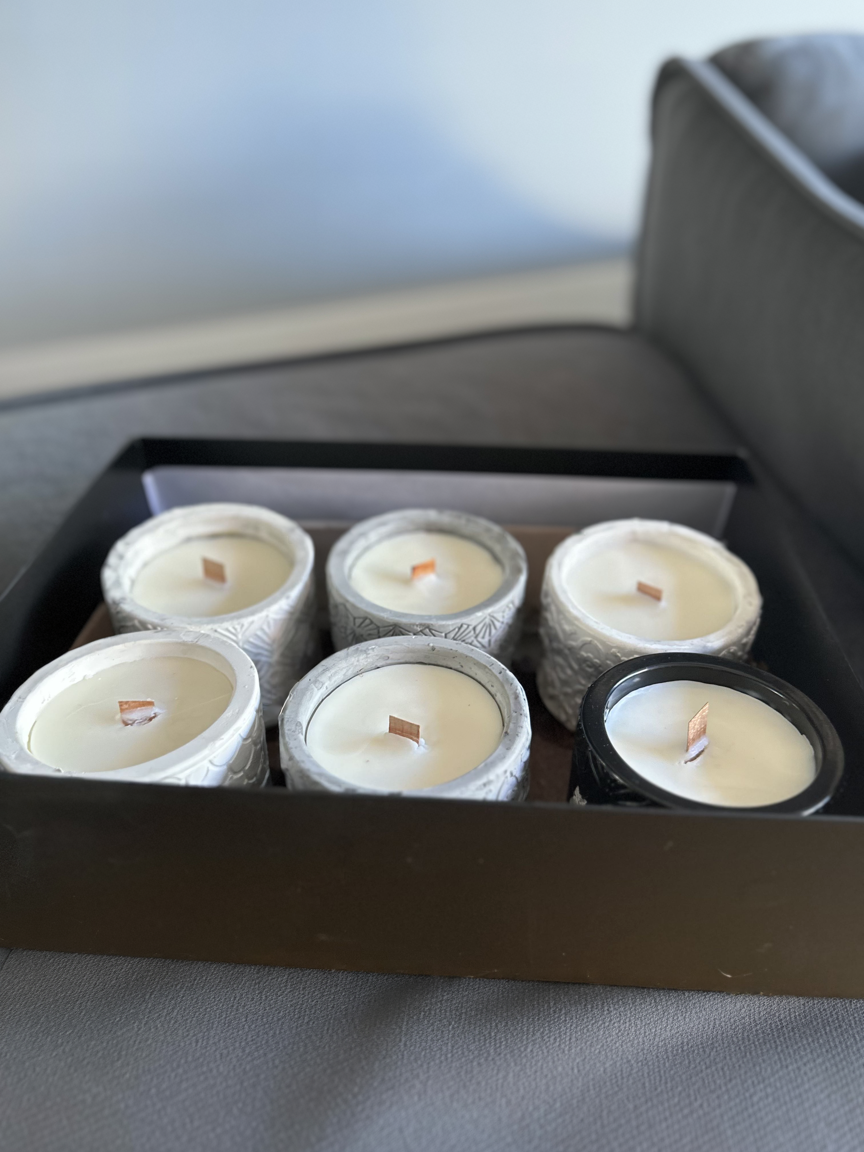 Luxury 6 Candle Gift Box – Strongest Scented Ceramic Jar Candles