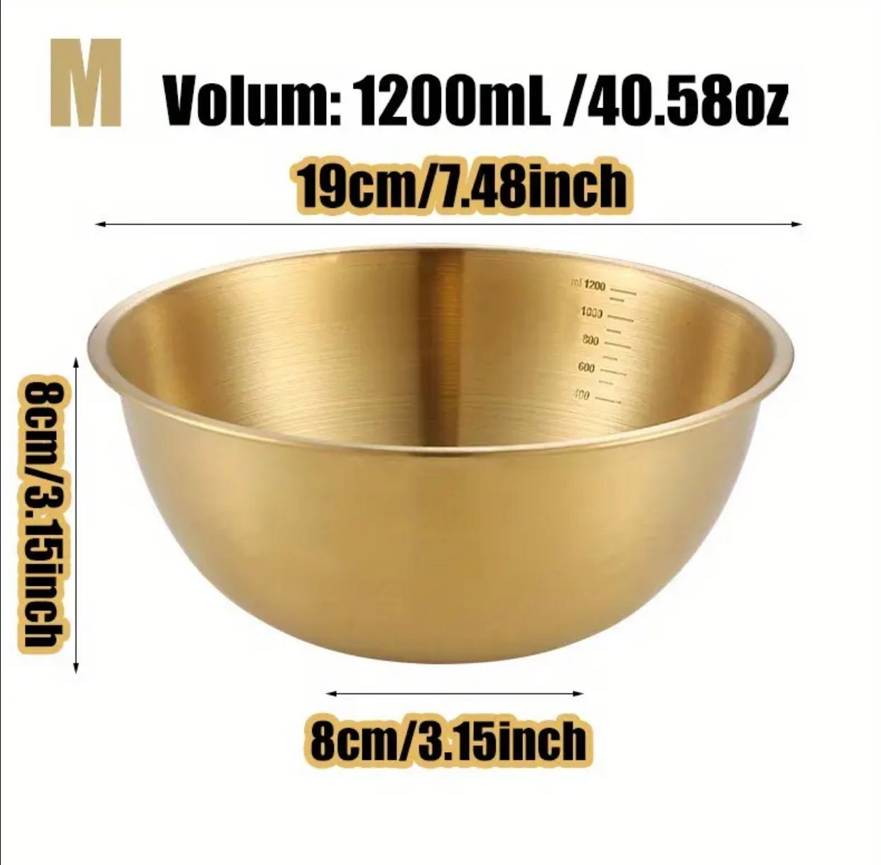 Set of 3 kitchen bowls set