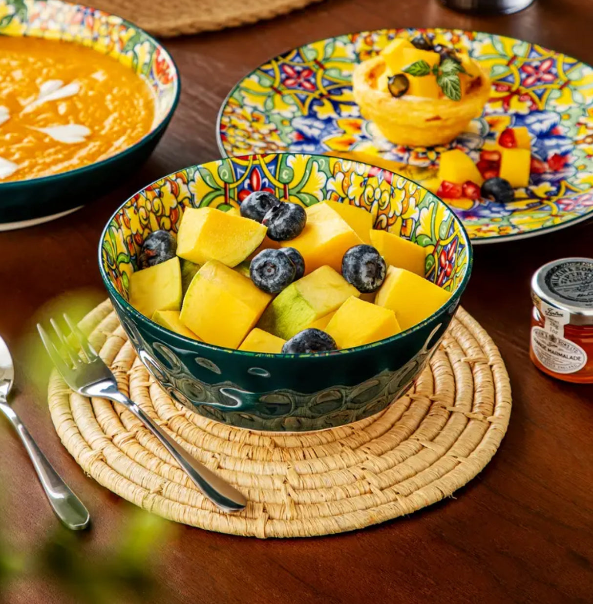 Colourful tableware set - Bohemian Tableware Set