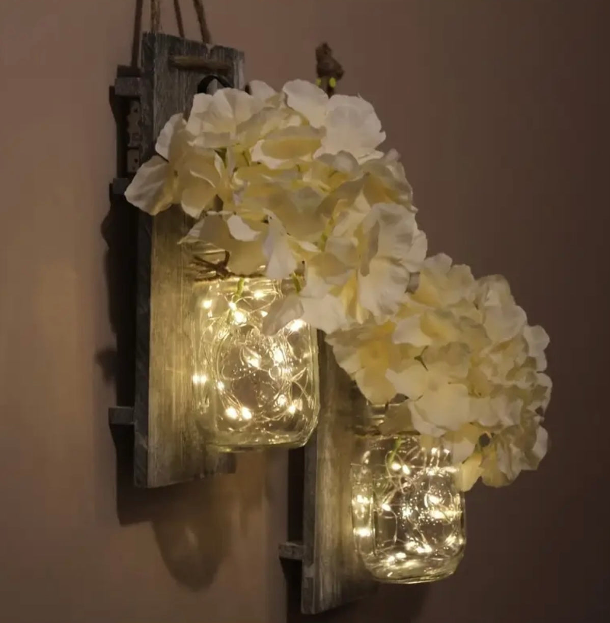 Set of 2 wall sconces with lights