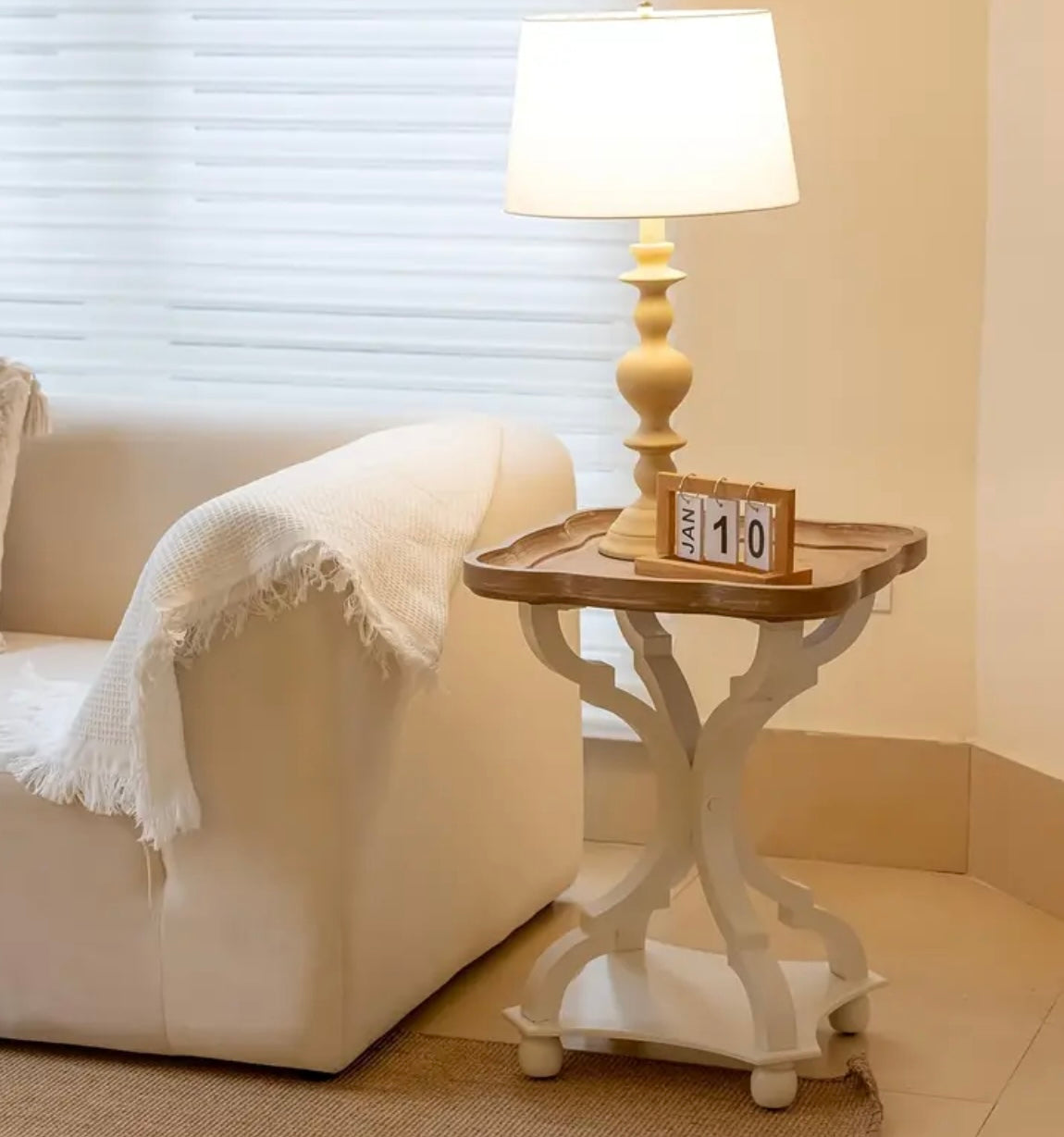 Rustic farmhouse style side table