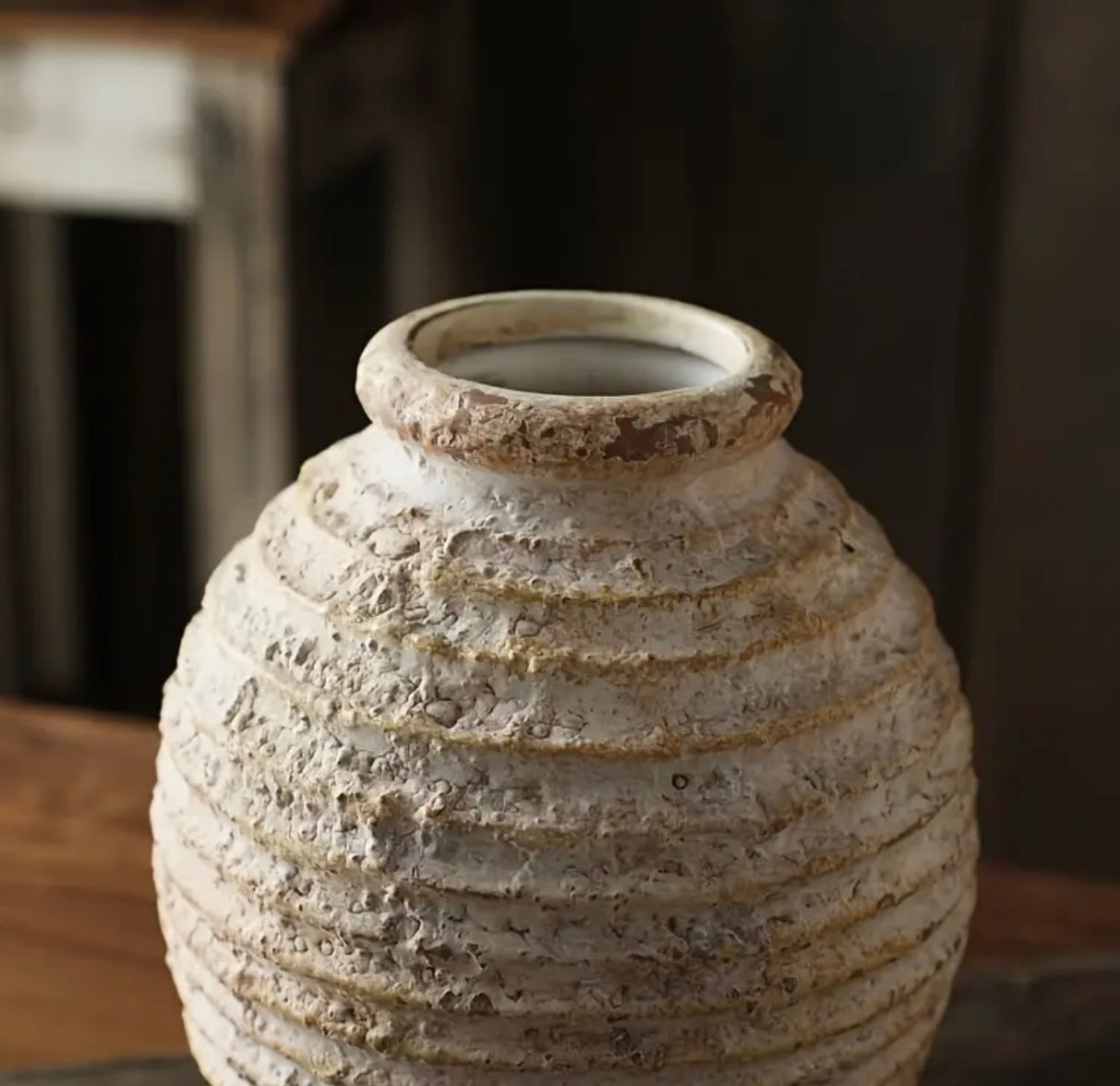 Small rustic ceramic vase