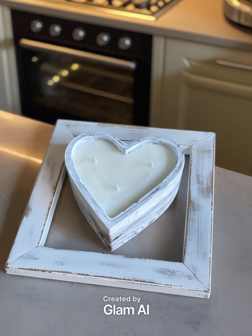 . Heart Shaped Ceramic Candle – Maximum Fragrance, Elegant Design
