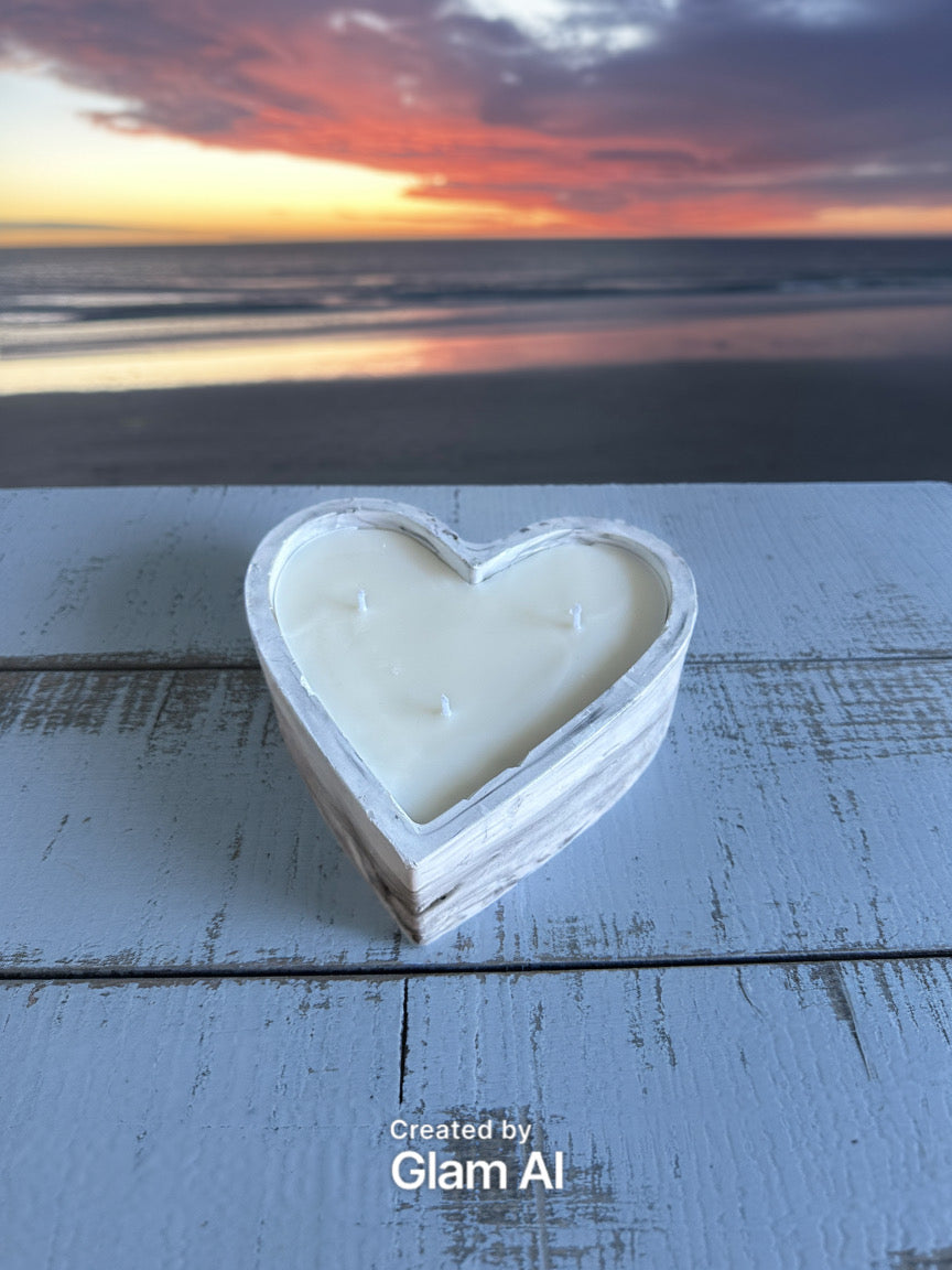 . Heart Shaped Ceramic Candle – Maximum Fragrance, Elegant Design