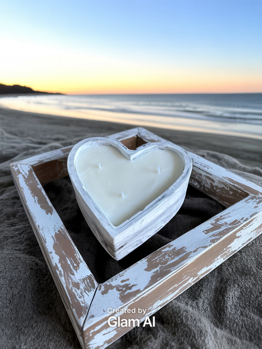 . Heart Shaped Ceramic Candle – Maximum Fragrance, Elegant Design
