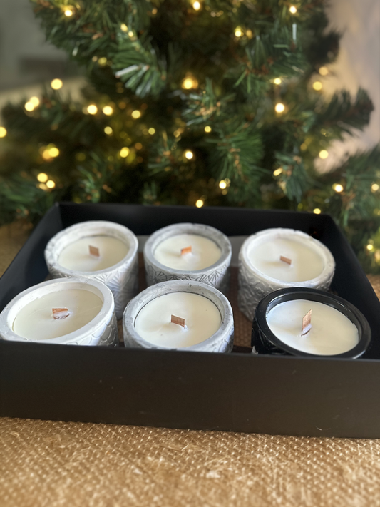 Luxury 6 Candle Gift Box – Strongest Scented Ceramic Jar Candles