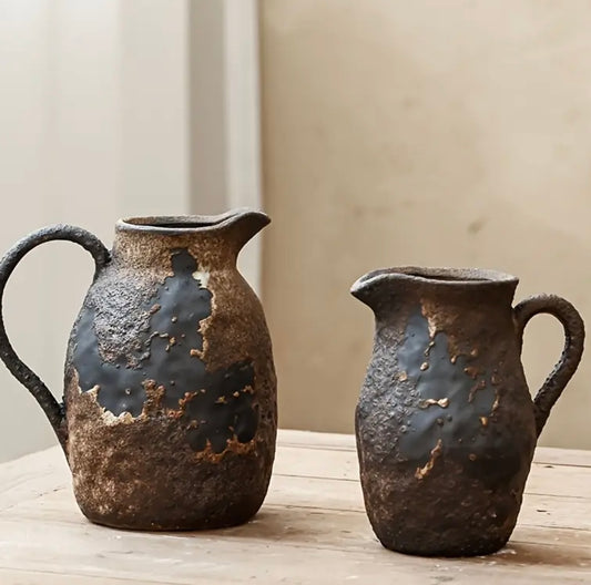 "Handmade Rustic Ceramic Vases - Unique Artisanal Decor