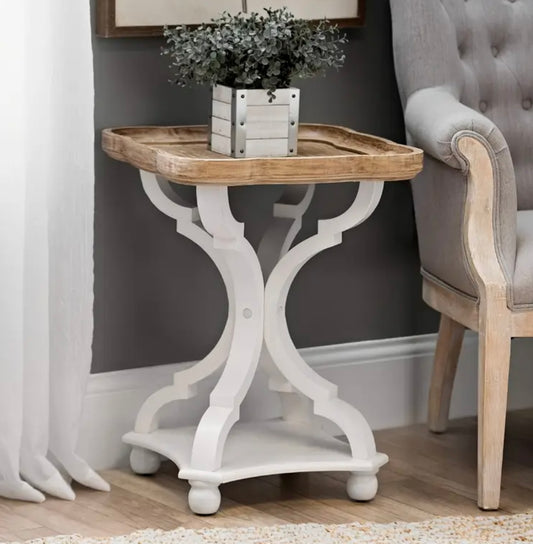 Rustic farmhouse style side table