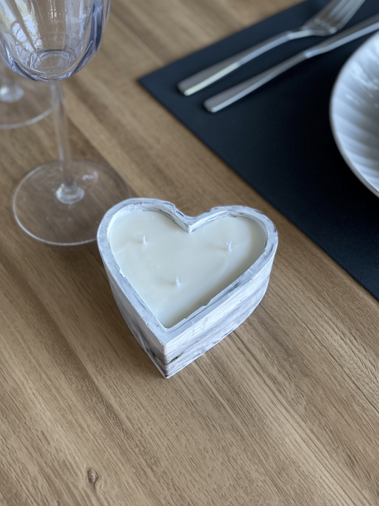.	Heart Shaped Ceramic Candle – Maximum Fragrance, Elegant Design